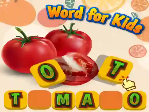 Joc Fruits and Vegetables Word for Kids on-line