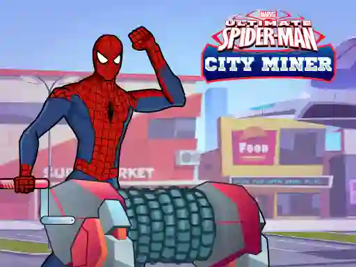 Joc Spiderman Gold Miner on-line