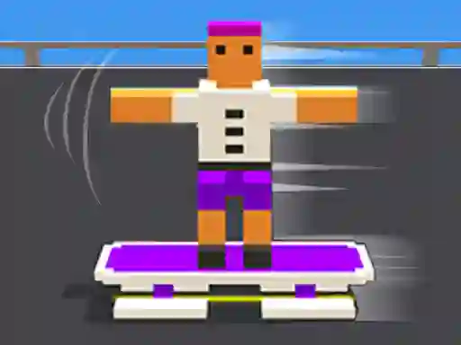 Joc Blocky Skater Rush on-line