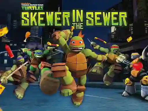 Joc Teenage Mutant Ninja Turtles: Skewer in the Sewer on-line
