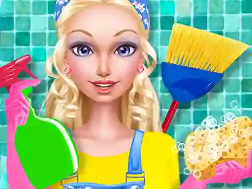 Joc Fashion Doll House Cleaning on-line