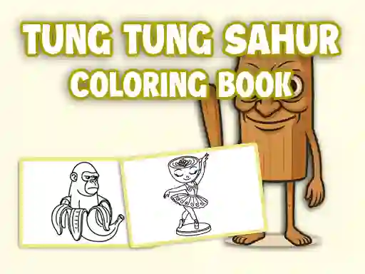 Joc Tung Tung Sahur Coloring Book on-line