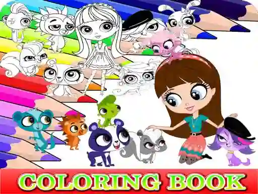 Joc Coloring Book for Littlest Pet Shop on-line