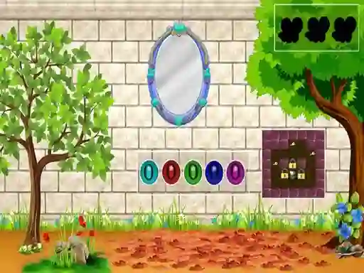 Joc White Brick Backyard Escape on-line