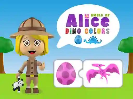 Joc World of Alice Dino Colors on-line