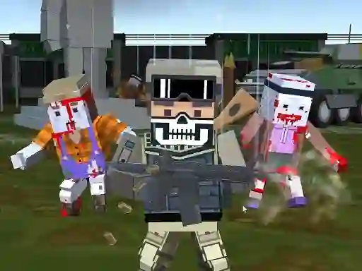 Joc Combat Pixel Arena 3D Zombie Survival on-line