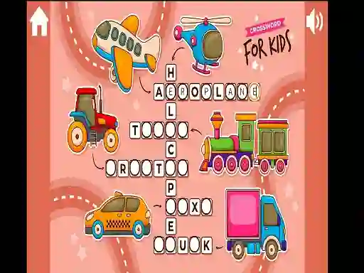 Joc Crossword for Kids on-line
