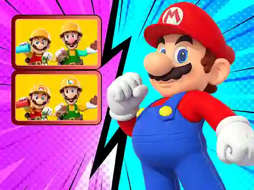 Joc Mario spot The Differences on-line