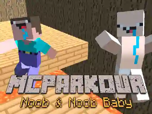 Joc MCParkour Noob & Noob Baby on-line
