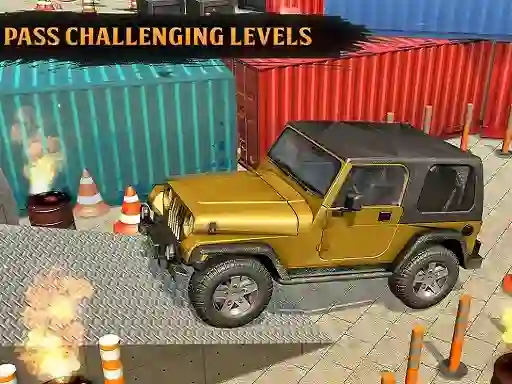 Joc Classic Real 4x4 Jeep Parking Drive Game on-line