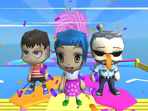 Joc Fall Guys And Girls Chibi Race Knockdown Multiplay on-line