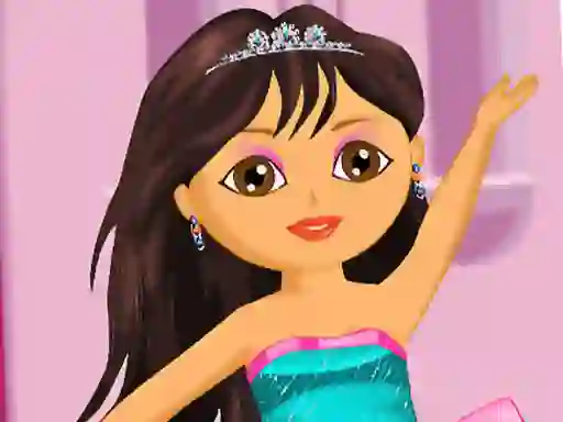 Joc Dora Ballerina Dressup on-line