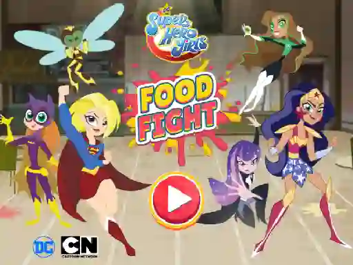 Joc DC Super Hero Girls Food Fight on-line