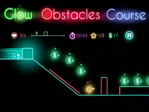 Joc Glow obstacle course on-line