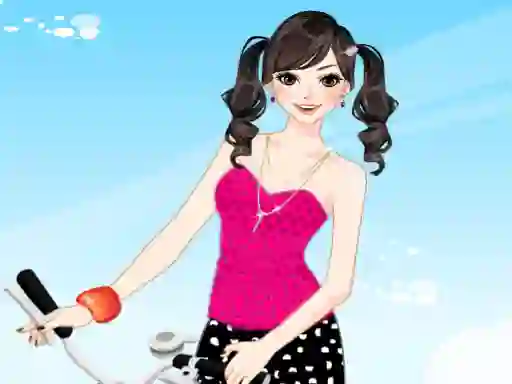 Joc Bicycle Girl Dressup on-line