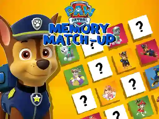 Joc Paw Patrol Memory Match Up on-line
