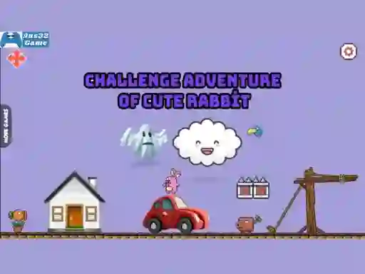 Joc Challenge adventure of cute rabbit on-line