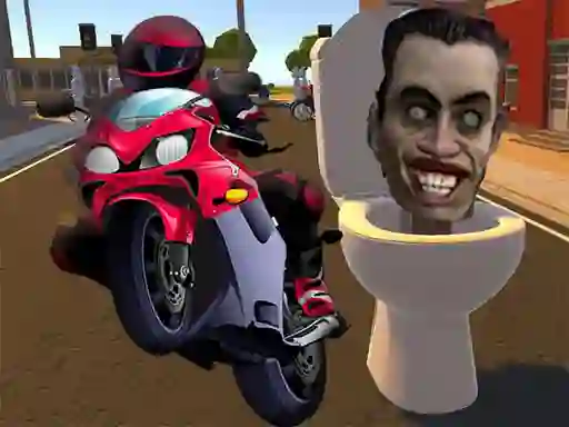 Joc Skibidi Toilet Moto Bike Racing on-line