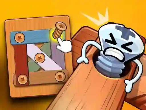 Joc Wood Bolts Nuts Screw Pin Puzzle on-line