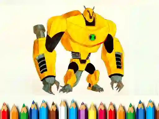 Joc Ben10 Monsters Coloring book on-line