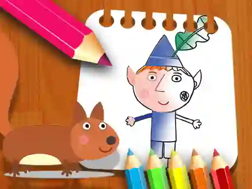 Joc Ben Hollys Coloring Book on-line