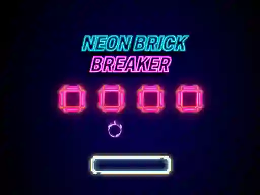 Joc Neon Brick Breaker on-line
