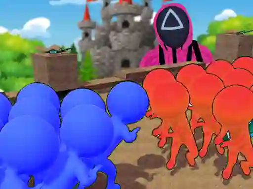Joc Squid Game Crowd Pusher on-line
