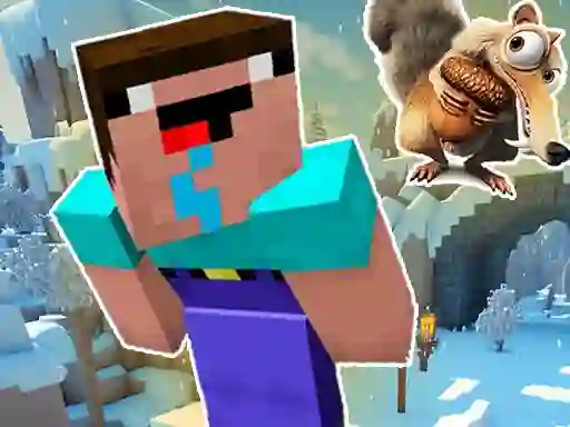 Joc Noob Parkour: Snow Age on-line