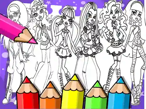 Joc Monster High Coloring Book on-line