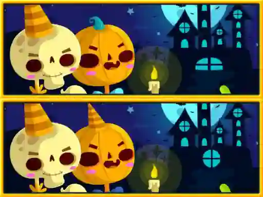 Joc Find Differences Halloween on-line
