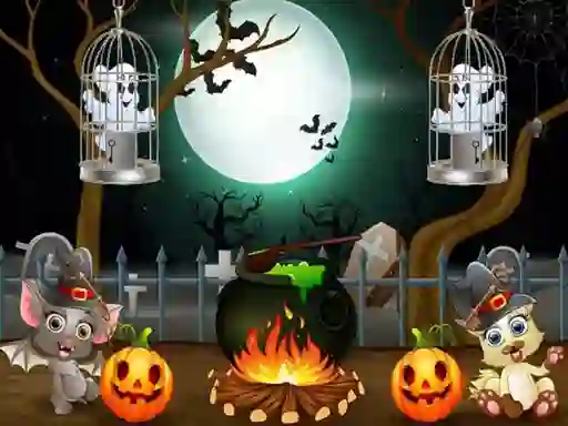 Joc Halloween Twin Ghosts Rescue on-line