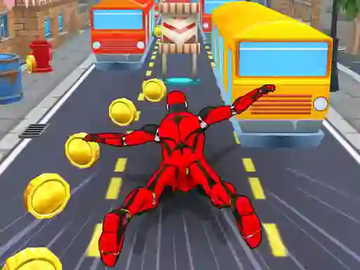 Joc Subway Run Superhero Robot on-line