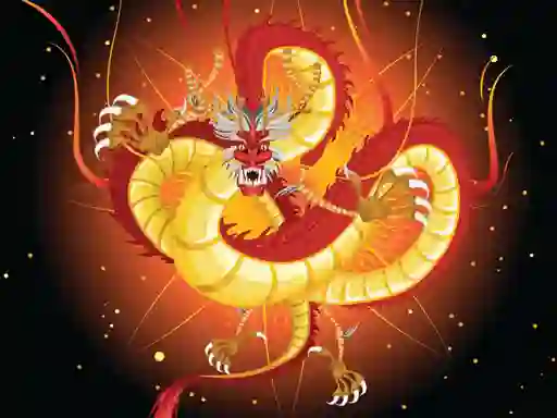 Joc Chinese Dragons Coloring on-line