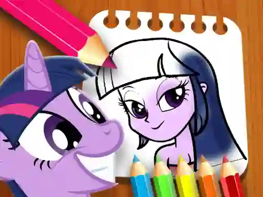 Joc Equestria Girls Coloring Book on-line