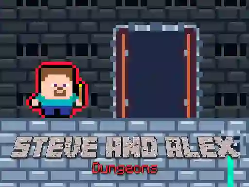 Joc Steve and Alex Dungeons on-line