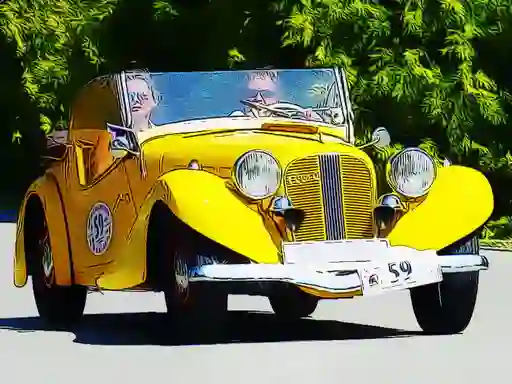 Joc Old Cars Puzzle on-line