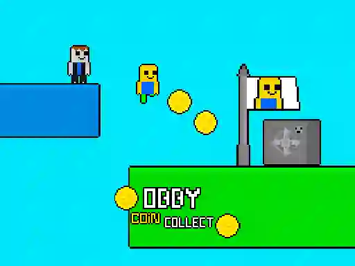 Joc Obby vs Bacon Rainbow Parkour on-line