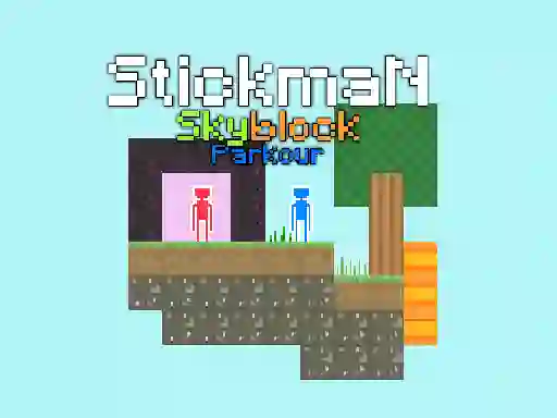 Joc Stickman Skyblock Parkour on-line