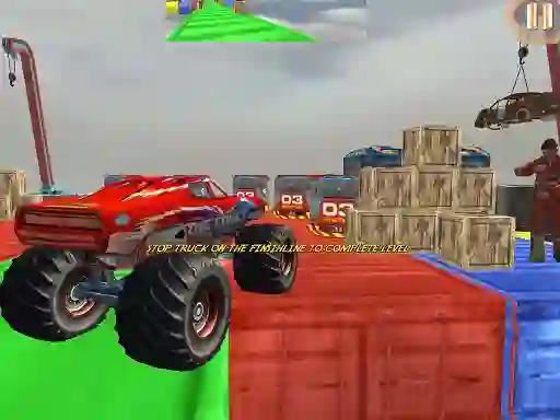 Joc Monster Truck Driving Stunt Game Sim on-line