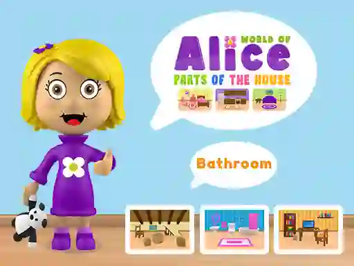 Joc World of Alice Parts of the House on-line