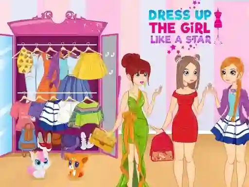Joc Dress Up The Girl Like A Star on-line