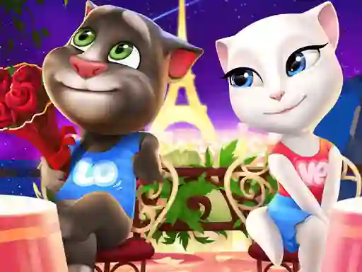 Joc Talking Tom and Angela Coloring on-line