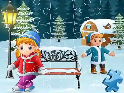 Joc Happy Winter Jigsaw on-line
