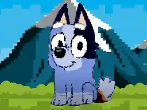 Joc Bluey dog pixal on-line