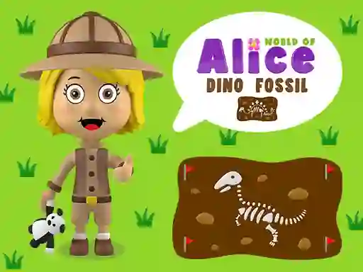Joc World of Alice Dino Fossil on-line