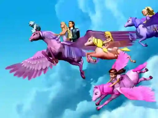 Joc Barbie Magic Pegasus Puzzle on-line