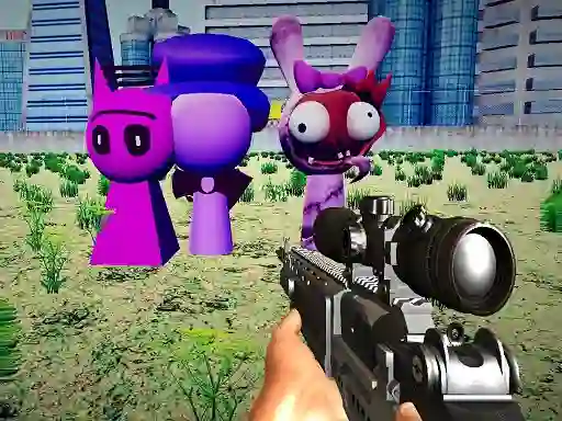 Joc Sprunki Sniper Squid Game on-line