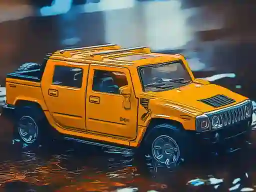 Joc Hummer Jeep Puzzle on-line