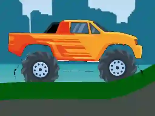 Joc Monster Truck Hill Driving 2D on-line