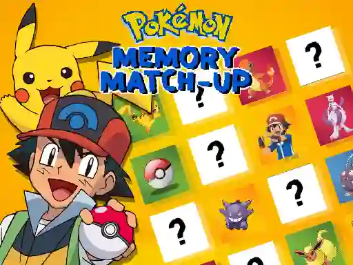 Joc Pokemon Memory Match-Up on-line
